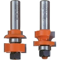 CMT Rail and Stile PTFE-coating Drill Bit Set, 1 Inch Diameter 12 Inches Shank, 2 Pieces