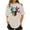 Khaki, variant on Sexlip Womens Swimsuit Set Gradient Butterfly Skull Print Cover Up Design Crew Neck Short Sleeve Casual Silhouette Breathable Fabric for Casual Beach Days Yellow S