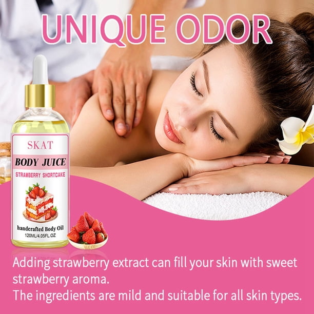 With Dropper Oil, Body Oil Fills Your Skin With Sweet Brightens And Moisturizes Suitable For Girls And Ladies 120ml