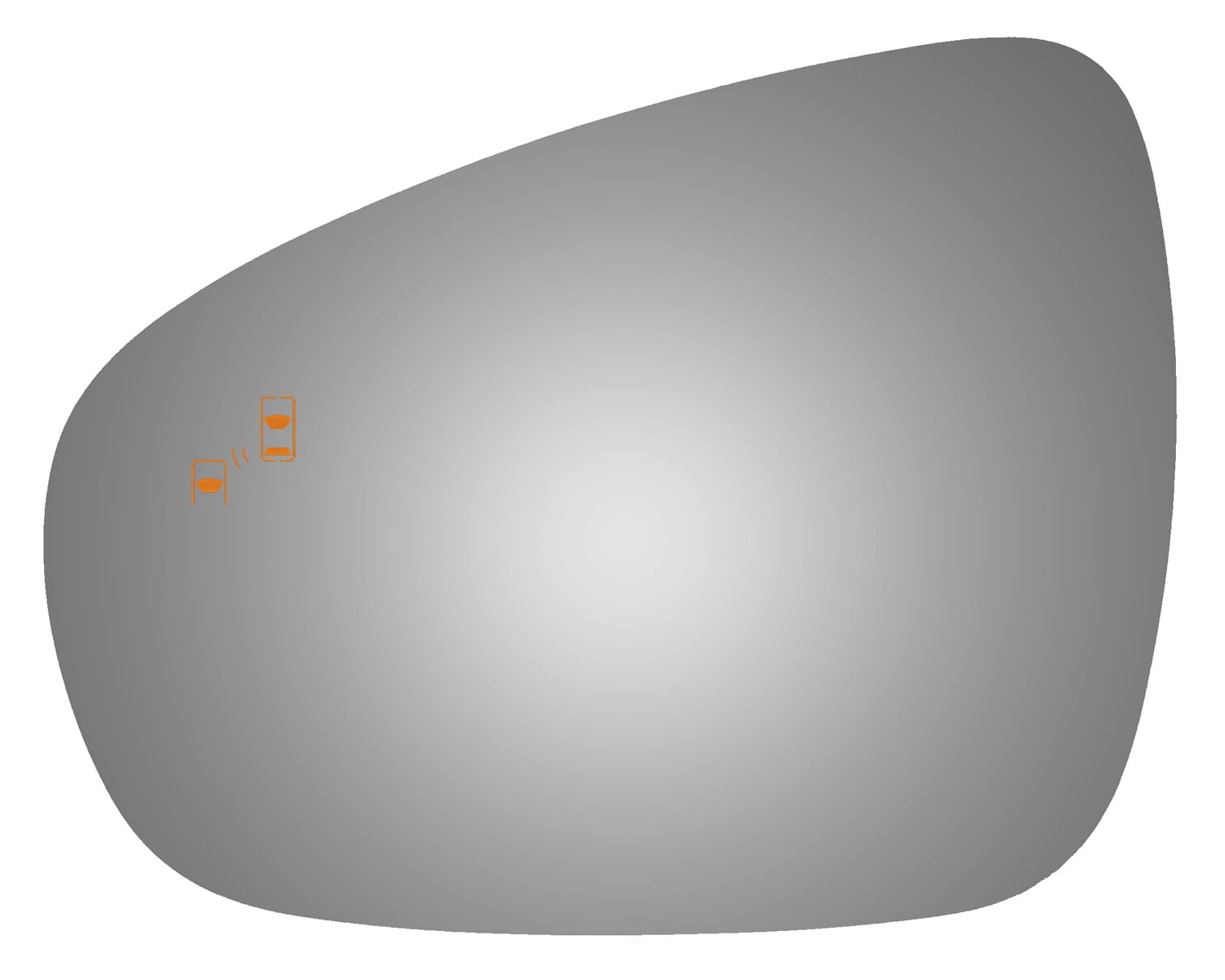 Burco Side View Mirror Replacement Glass - Clear Glass - 4465B