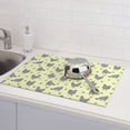 thumbnail image 6 of Sikiie Funny Chicken Dish Drying Mat, Kitchen Counter Mat, Self Drying Mat for Kitchen Counter Dish Drying Pad ,for Dishes, Utensils, Pots and Pans（24" x 18"）, 6 of 7