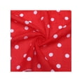 thumbnail image 4 of INSPIRE CHIC Women's Polka Dots Printed Blended Cotton Scarves, 1950s Retro Small Square Headscarf Neckerchief 21.7x21.7" Red, 4 of 6