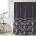 thumbnail image 6 of Boho Purple Flower Shower Curtain Set - 72" x 78" Washable Bathtub Curtain with 12 Hooks, Abstract Bohemia Pesley Floral Waterproof Fabric Stall Shower Curtains for Bathroom/Bathtub Décor, 6 of 6