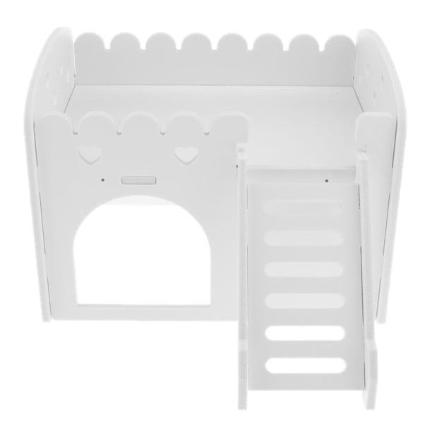Castillo para animales pequeños Ideal para hámster Conejillo de indias Escondite para hámster mascota pequeña Blanco