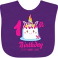 thumbnail image 3 of Inktastic 1st Birthday Lets Smash Cake Girls Baby Bib, 3 of 4