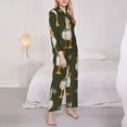 thumbnail image 2 of KLL Mallard Ducks Wild Birds Print Women's Long Sleeve Pajamas with Pants Sleepwear Loungewear 2 Set-X-Large, 2 of 8