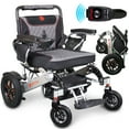 thumbnail image 1 of Compact Heavy Purpose User-friendly Electric Wheelchair Only 30 kg with 185 kg Capacity, Easily Foldable, Simple Analog Joystick Design - Silver, 1 of 10