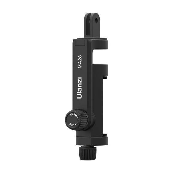 Ulanzi MA28 GoPro Mount Phone Clamp 360° Rotatable Universial Phone Climp - Versatile and Portable Phone Holder for Enhanced Mobile Photography