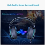 AYEDLOE Wireless Gaming Headset for PS5, PC,Switch,Mac with Bluetooth 5.3, 2.4GHz USB Gaming Headphones with Mic, 3.5mm Wired Mode , Black