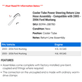 thumbnail image 2 of Cooler Tube Power Steering Return Line Hose Assembly - Compatible with 2005 - 2006 Ford Mustang, 2 of 2