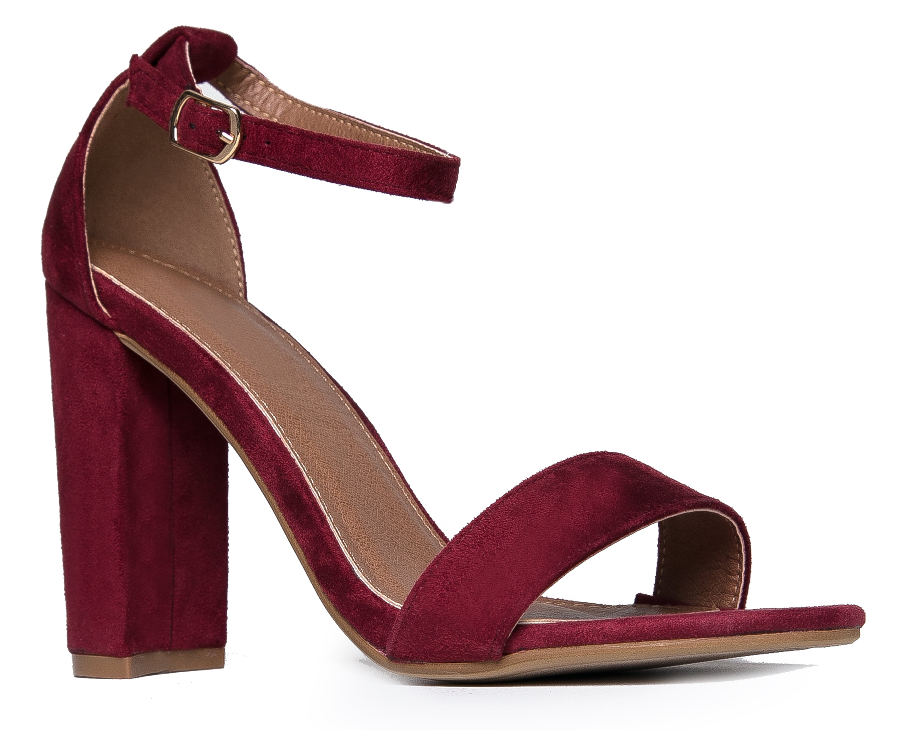 J. Adams Shirley Strappy Chunky High Heel Classic Pump