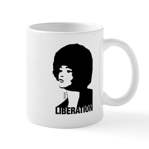 CafePress - Angela's Liberation Mug - 11 oz Ceramic Mug - Novelty Coffee Tea Cup