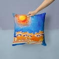 thumbnail image 2 of Carolines Treasures 6009PW1414 Raccoons on the Railing Fabric Decorative Pillow, 2 of 4