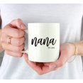 thumbnail image 3 of CTDream Personalized 11oz. Baby Pregnancy Announcement Coffee Mug Gift, Nana Est. 2022, 1-Pack, Custom Year, Christmas Birthday Gift Ideas, 3 of 7