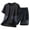 Black, variant on Ketyyh-chn99 Mens Short Sets 2 Piece Outfits Summer Men's Casual Two Piece Set Summer Solid Color Thin Round Neck Sports Casual Short Sleeves Shorts Size for 3XL,White