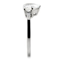 thumbnail image 5 of Women's Stainless Steel High polished CZ Clear 2.40(g) Engagement Ring, 5 of 5