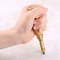 thumbnail image 2 of Herramienta de costura de cuero, tornillo con mango de madera, perforadora de cuero con tornillo automático, herramienta de cuero, integración perfecta, 2 of 12