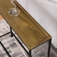 thumbnail image 3 of Comfort Pointe Contemporary Space-saving Metal Rectangle End Table, Bronze, 3 of 11