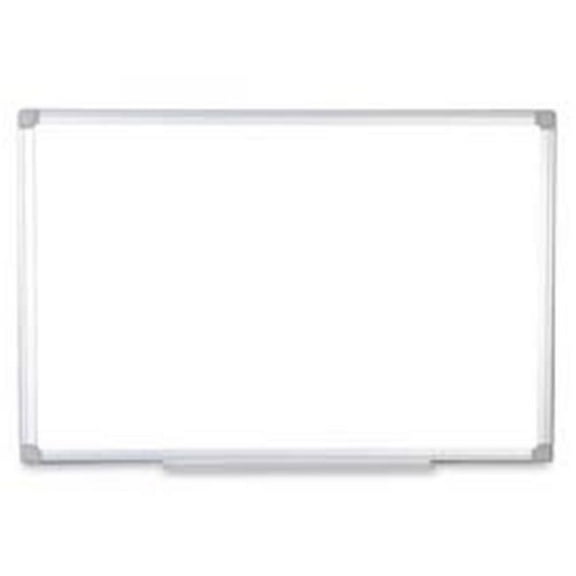 MasterVision  Earth Melamine Dry Erase Board White-Silver 24x36 in.