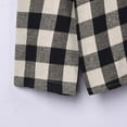 thumbnail image 6 of UVEASISHA Plaid Tops for Women Lapel V Neck Long Sleeve Shirts Cotton Casual Business Work Shirt Dressy Trendy Going Out Blouses Khaki L, 6 of 10