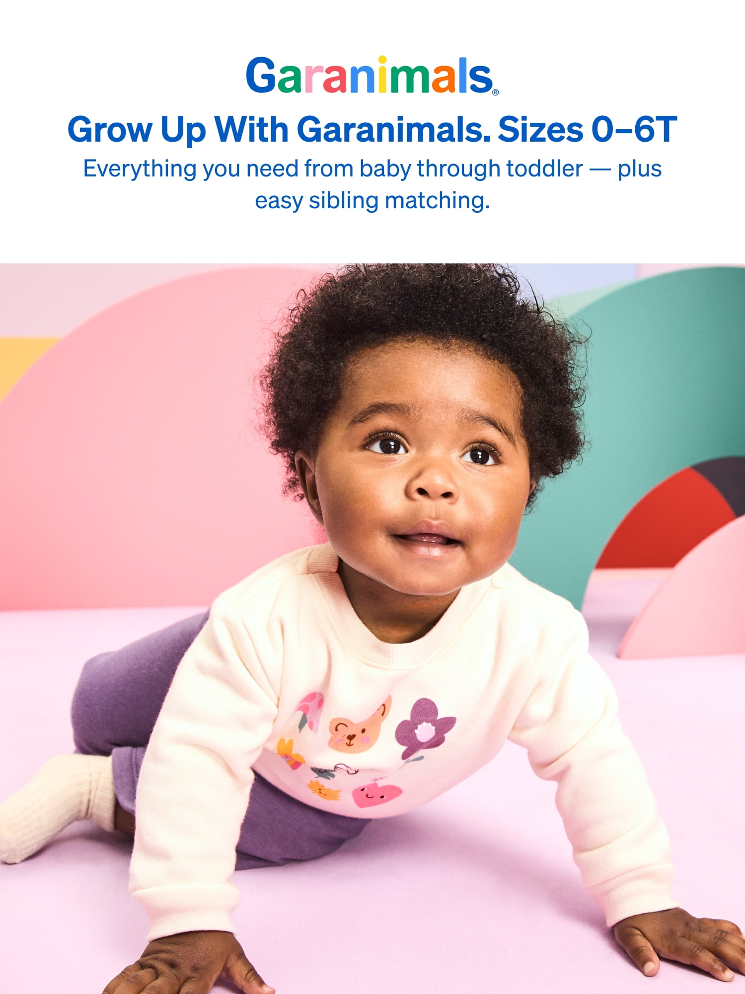 Garanimals Baby & Toddler Girls Fleece Sweatpants, Wide Leg, Sizes 0-6T