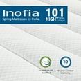Inofia 10 inch Plush Twin Size Hybrid Mattress with Soft Top, Responsive Memory Foam in a Box