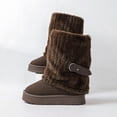 thumbnail image 6 of Women Winter Boots Fur Lined Fashion Mid Calf Boots for Women Warm Fuzzy Boots Comfortable Womens Snow Boots Pull On Thick-Soled Boots, 6 of 9