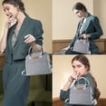 thumbnail image 2 of Bolsa térmica pequeña, bolsa de almuerzo, bolsa térmica, bolsa aislante (gris), 2 of 6