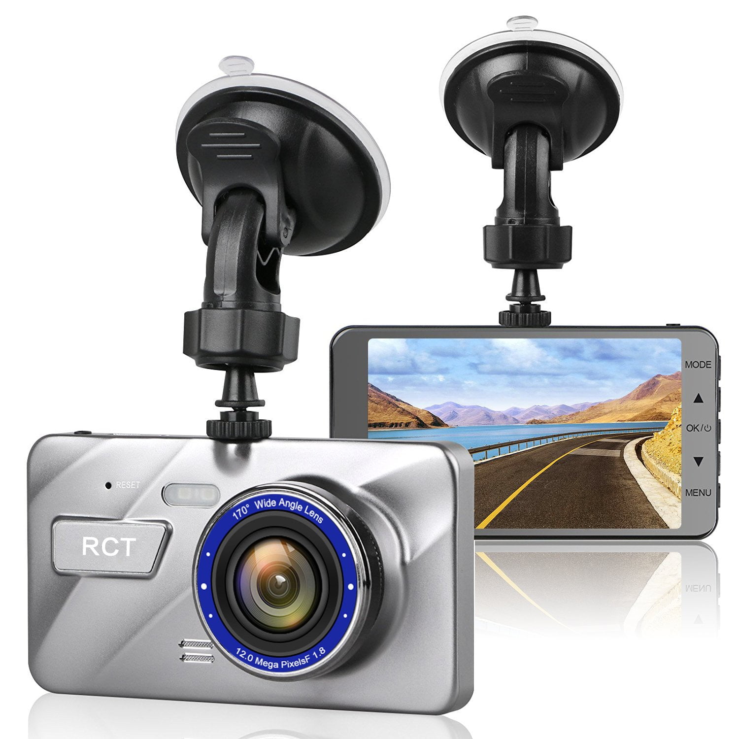 Ultra HD 1296P Car Camera 4 Inch IPS Dash Cam, Sony 323