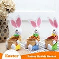 thumbnail image 2 of KCEHTA Easter Bunny Basket Small Personalized Woven Easter Candy Egg Baskets for Kids Party Favors, 2 of 5