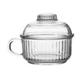 thumbnail image 1 of Glass Cereal Cup Dessert Bowl with Lid Glass Breakfast Cups Glass Bowl Breakfast Cup, 1 of 8