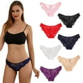 thumbnail image 3 of Xmarks Women's Lace Underwear Seamless No Show Bikini Panties, 3 of 5