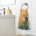 thumbnail image 5 of Rose Flowers Cotton Face Towels Soft Hand Towel Absorbent Bathroom Towel for Kitchen Hotel Decoration, 5 of 7