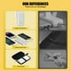 thumbnail image 4 of Cargador portátil Q PD20W de 10 000 mAh con cables integrados, enchufe de pared CA, carga rápida USB C, 3 cables y 5 salidas, compatible con iPhone, tabletas y smartphones., 4 of 7