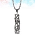 thumbnail image 3 of Jiyike Vintage Cylinder Charm Neck Chain Hip-pop Gothic Sweater Chain Pendant Necklace for Men, 3 of 10