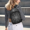 thumbnail image 5 of Disketp A Web With A Spider Mochila de Lona Estampada, Mochila Escolar de Viaje Ligera para Estudiantes y Portátil-Medium, 5 of 5