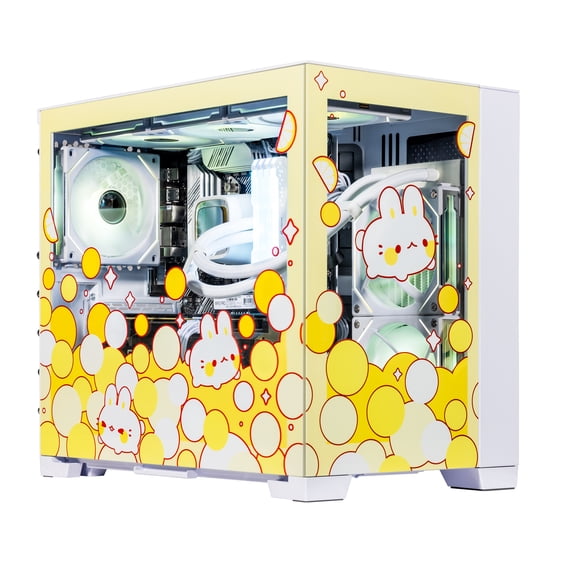 Velztorm Fruity Bunny Custom Built Gaming Desktop PC (AMD Ryzen 7 5700X 8-Core, 32GB RAM, 1TB PCIe SSD 1TB HDD (3.5), GeForce RTX 3050, Wifi, Bluetooth, HDMI, USB 3.2, USB 3.1, Win 11 Pro)