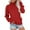 Red, variant on Long Sleeve Shirts for Women Hemlock Mockneck Sweatshirt Plain Loose Fit Crewneck Sweatshirts Casual Long Sleeve Fall Hoodies Sweaters Sweatshirt