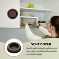 thumbnail image 4 of Uxcell Round Vent Cover, Plastic Air Vent for Home Ceiling Wall Duct Cabinet Closet Brown, 4 of 7
