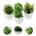 thumbnail image 4 of Planta en maceta falsa de escritorio, decoración de plantas para el hogar, planta Artificial decorativa, 4 Uds., 4 of 6