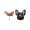 Style 2, variant on French Bulldog Boston Terrier Stud Earrings Enamel Colorful From the Ginger Lyne Collection