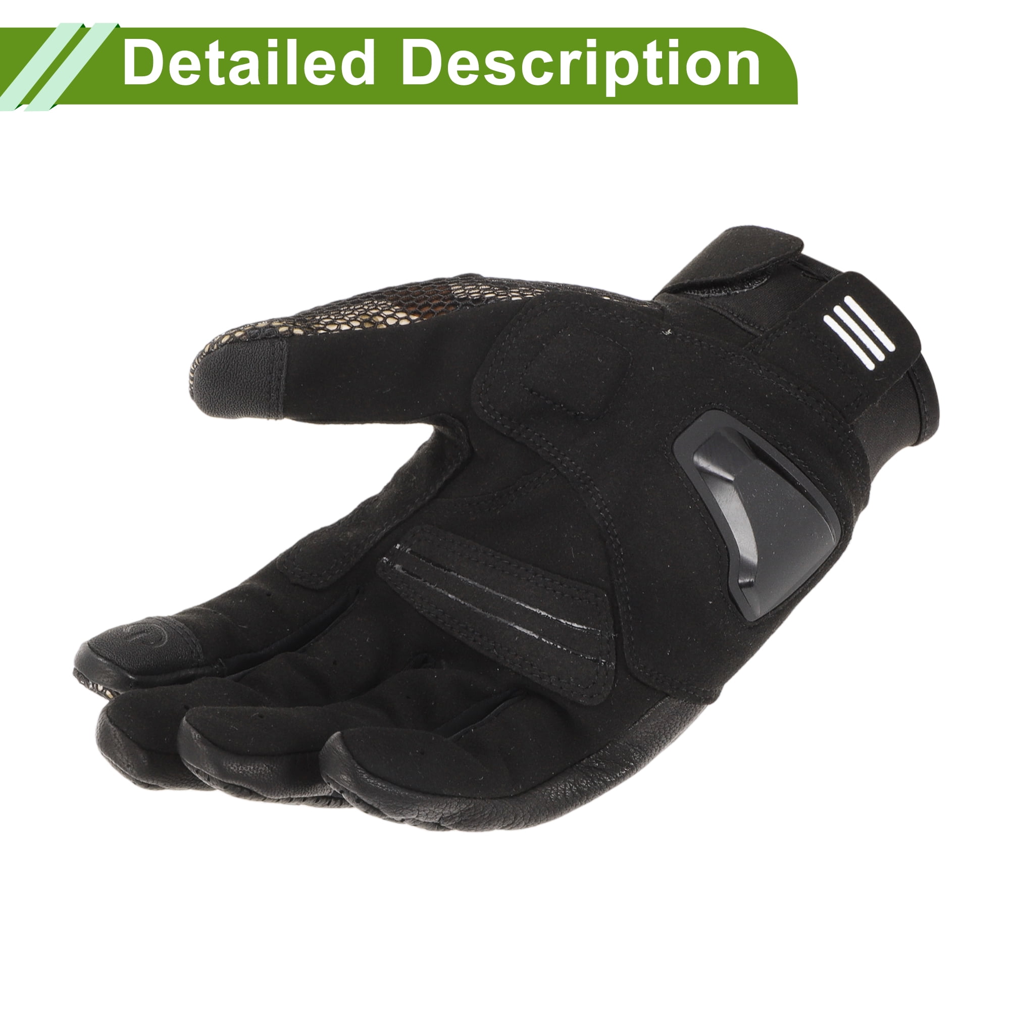 Unique Bargains XXL Motorcycle Gloves Breathable Full Finger Carbon Fiber Pattern Leather Outdoor Gloves Brown 1 Pair