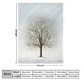 thumbnail image 4 of JEUXUS Flannel Blanket (Universal 1) Black and White Tree Blanket Gifts White, 4 of 6