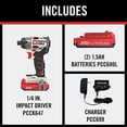 thumbnail image 2 of PORTER-CABLE 20V MAX Impact Driver Kit (PCCK647LB), 2 of 5