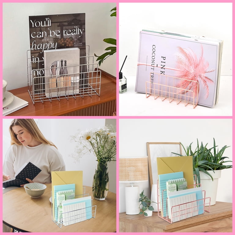 2-Pack Metal Mail Organizer with 3 Compartments photo 7