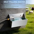 thumbnail image 3 of Automatic Water Dispenser for Large Dogs, 2.1 Gallon Stainless Steel Auto Water Bowl Self Filling, Waterer Feeder for Outdoor Animals Drinking, Chicken Livestock (Drainage Hole), 3 of 8