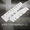 thumbnail image 3 of Cergrey 1pc Stainless Steel Screw Thread Gauge 29 Degree Grinding Gage Inspection Tool,Thread Gauge, Thread Inspection Tool, 3 of 7