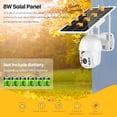 thumbnail image 2 of Cámara de seguridad con Panel Solar para exteriores, Monitor de seguridad inteligente PTZ CCTV, 1080P, WIFI, 8W, ranura para batería, 2 of 3