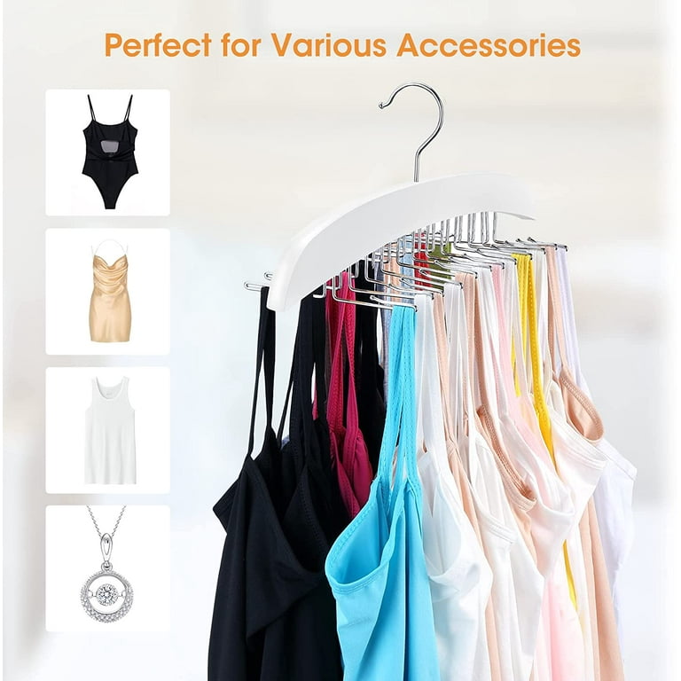 Multifunctional Clothes Hanger with 8 Hooks Space Saving Wooden Rack Closet  Organizer for Belts Tank Top Bras Tie Jeans Trousers - AliExpress