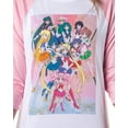 thumbnail image 3 of Sailor Moon Pajamas Women's Character Poster Raglan Shirt And Jogger Pants Pajama Set, 3 of 8